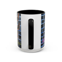 Abstract Street-Art Eye Coffee Mug — Colorful Graffiti Accent Mug (11/15 oz)