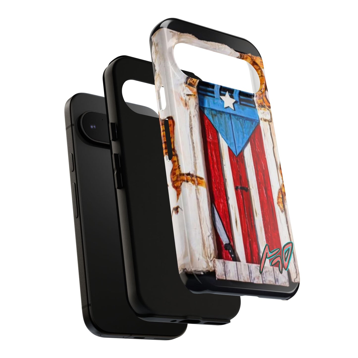 Puerto Rican Flag Phone Case - Rustic Coquí Door Design Tough Case