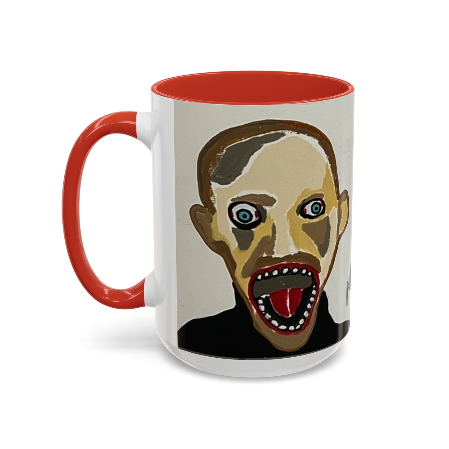 3 amigos Creepy Masked Faces Accent Coffee Mug – Horror Art 11/15oz