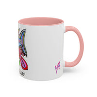 Colorful Shark Attack  Fish Accent Coffee Mug — Bold Nautical Art 11/15oz