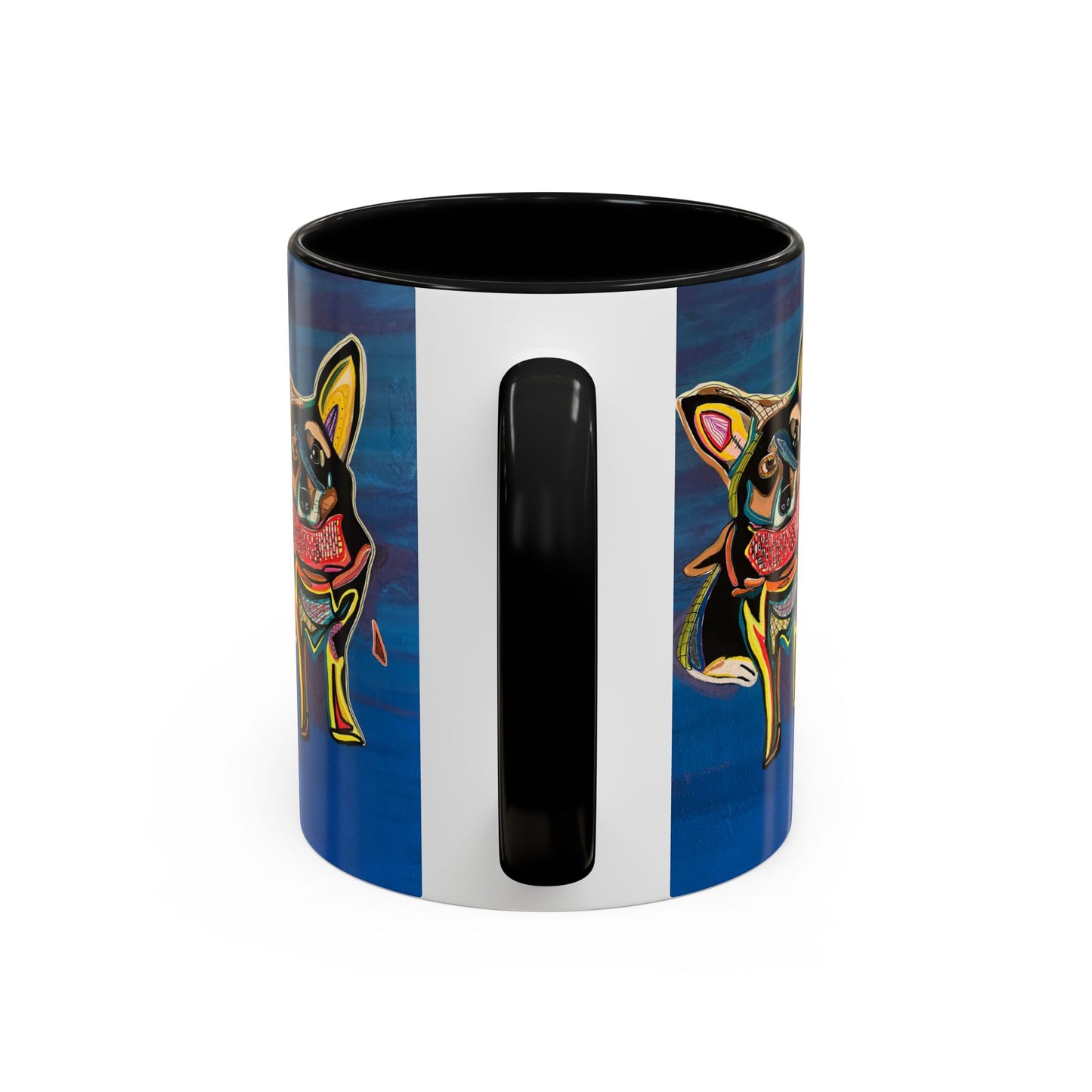 Chihuahua Art Coffee Mug – Colorful Pop‑Art Dog Accent Mug (11/15 oz)