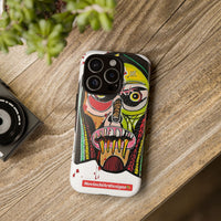 KUNTA.  Abstract Tribal Skull Phone Case — Colorful Street Art Protective Cover