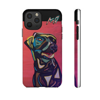 Colorful Pit LABRADOR Tough Phone Case — Vibrant Pop Art Dog Design
