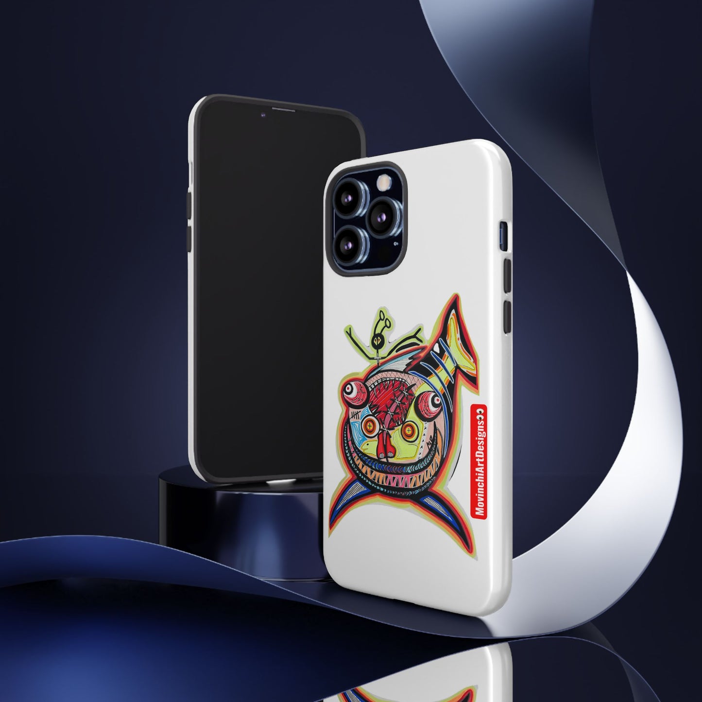 Phone Case — Colorful Abstract PARASITE  Fish Art Tough Cases