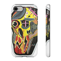 VINCENT.  Skull Riot Phone Case – Colorful Abstract Horror Art Protective Cover