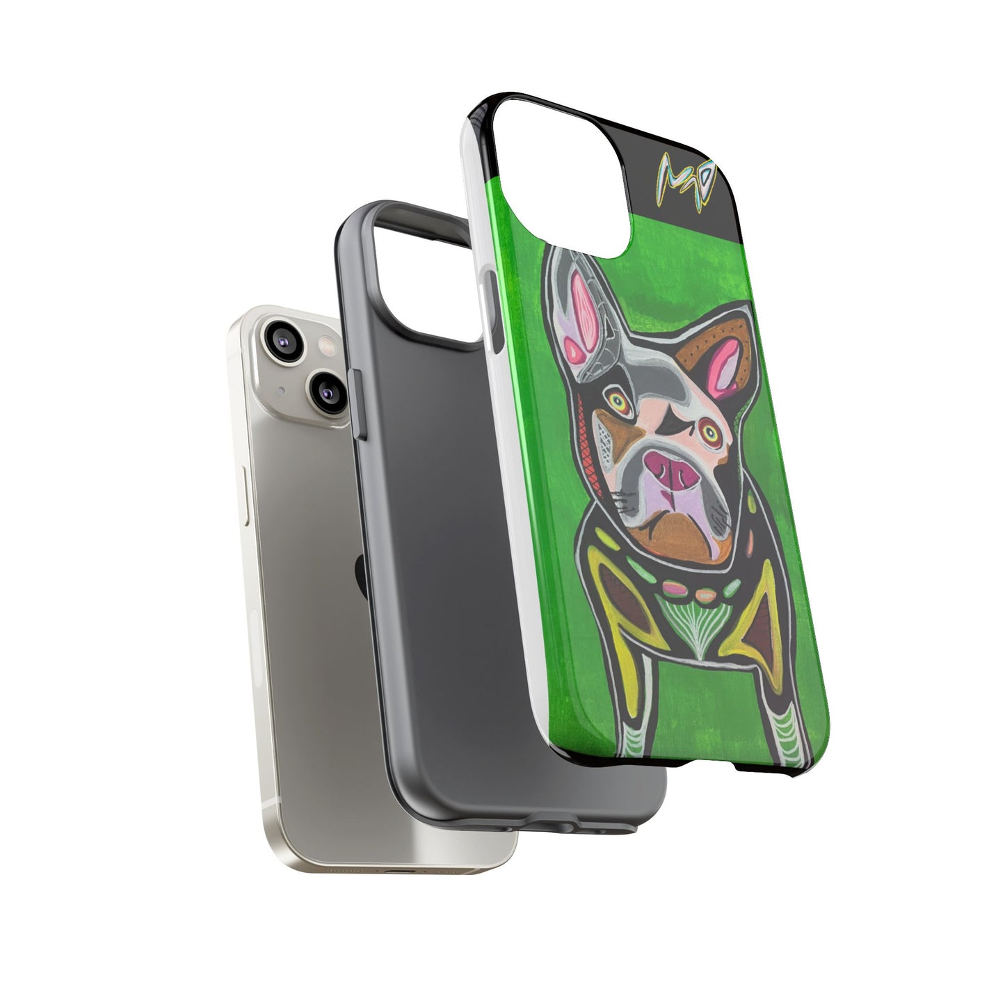 FRENCHIE  Art Phone Case – Colorful Pop Dog iPhone Cover