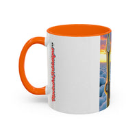 Surreal VINCENT Tribal Warrior Accent Coffee Mug — Colorful Skull Art 11/15oz