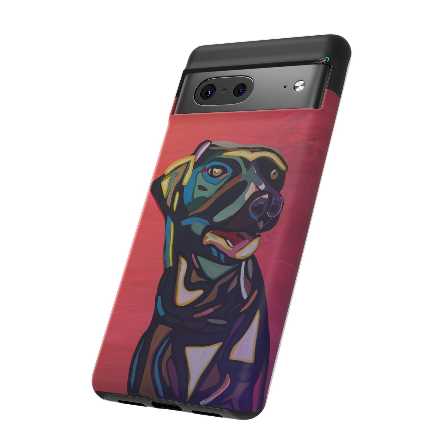 Colorful Pit LABRADOR Tough Phone Case — Vibrant Pop Art Dog Design