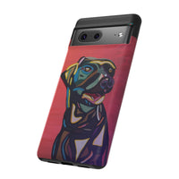 Colorful Pit LABRADOR Tough Phone Case — Vibrant Pop Art Dog Design