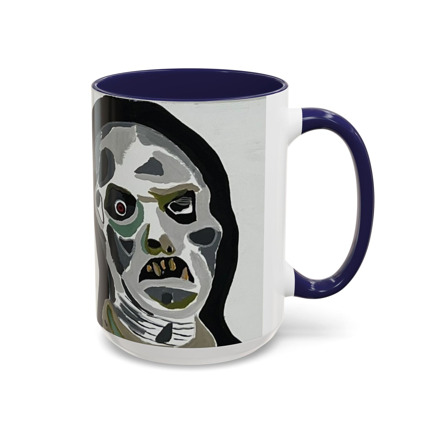 3 amigos Creepy Masked Faces Accent Coffee Mug – Horror Art 11/15oz