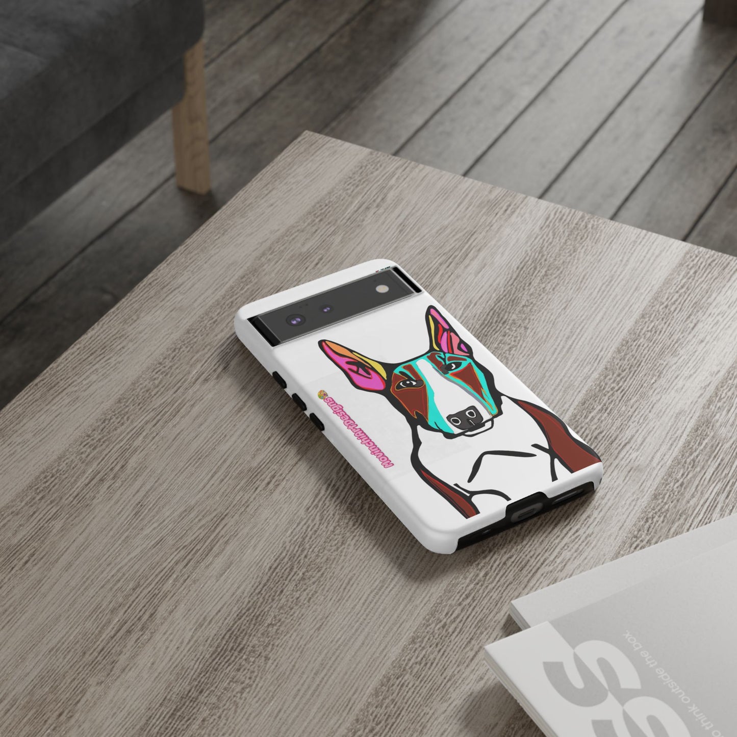 MR Bull Terrier Phone Case — Colorful Pop Art Tough Cases for Dog Lovers
