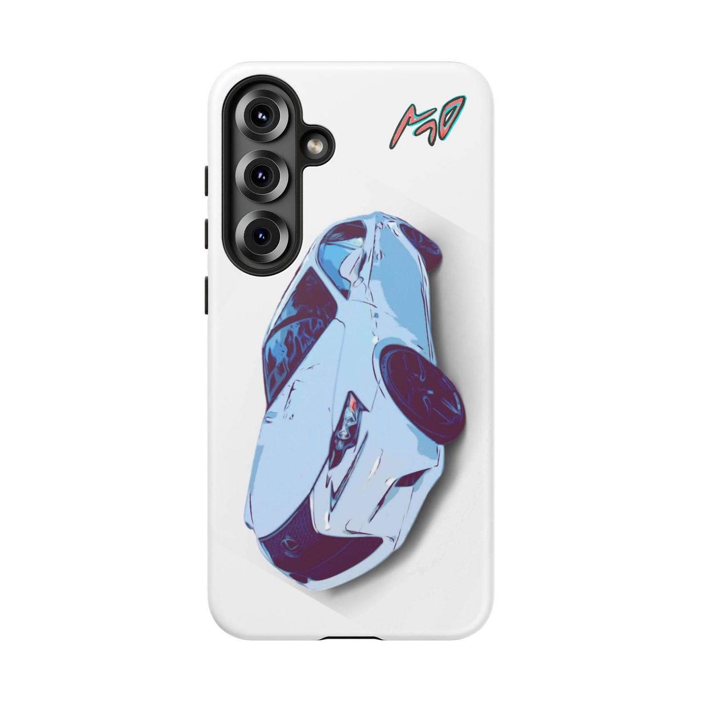 Melvin White Sports Car Phone Case - Retro Pop Art Supercar Protective Tough Case