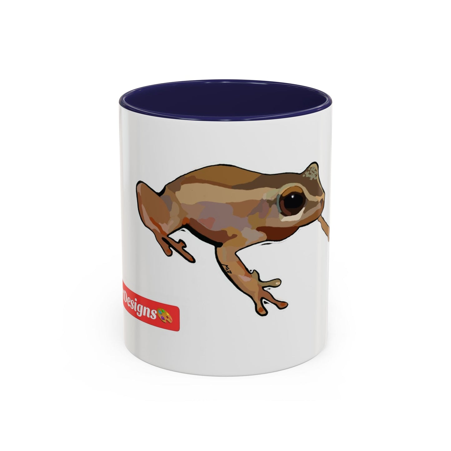 COQUI.  Frog Accent Coffee Mug — Cute Woodland Tree Frog Design (11/15 oz)