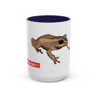 COQUI.  Frog Accent Coffee Mug — Cute Woodland Tree Frog Design (11/15 oz)