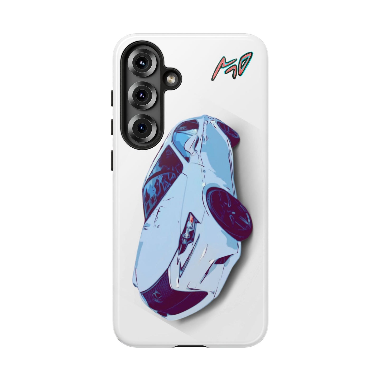 Melvin White Sports Car Phone Case - Retro Pop Art Supercar Protective Tough Case