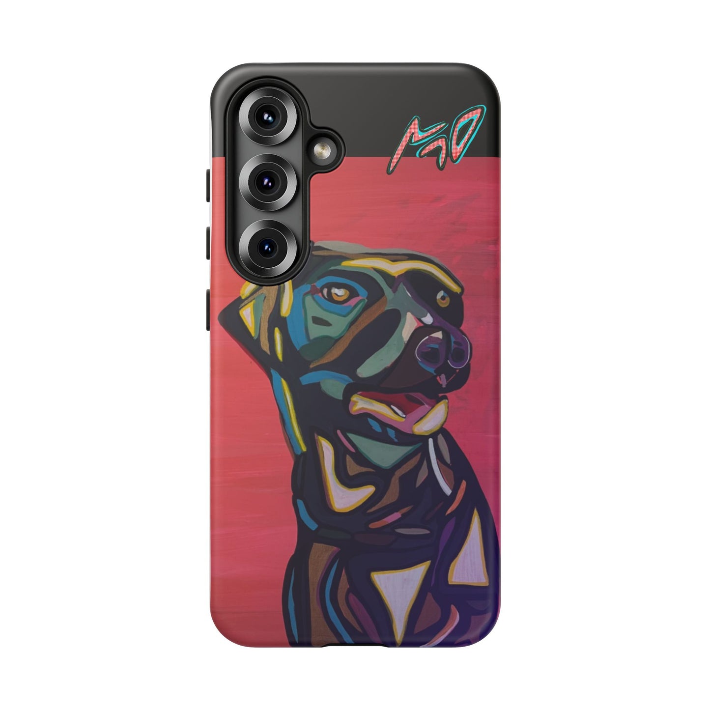 Colorful Pit LABRADOR Tough Phone Case — Vibrant Pop Art Dog Design
