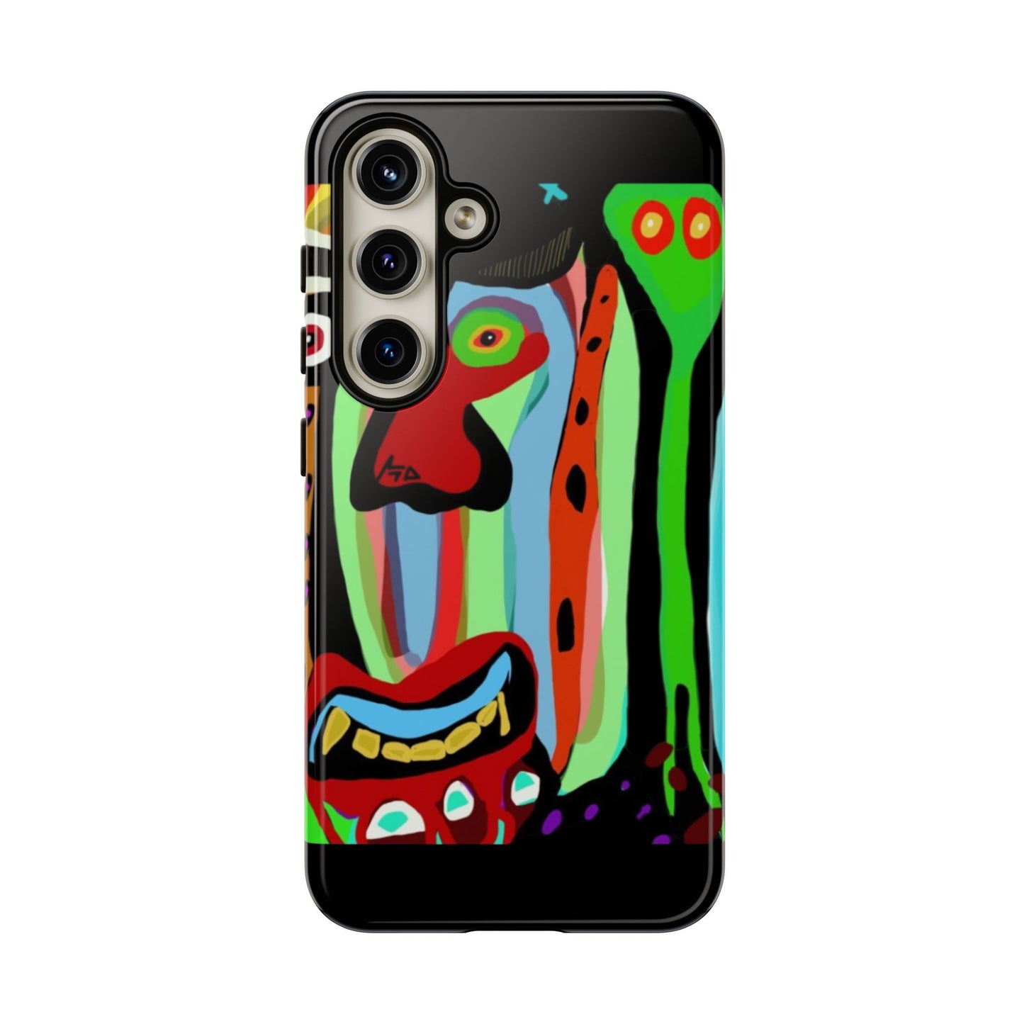 CRAZY.   Tribal Face Phone Case — Colorful Modern Art iPhone Cover