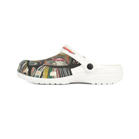 Artistic Tribal Mask EVA Foam Clogs - Printed Slip-On Garden Shoes