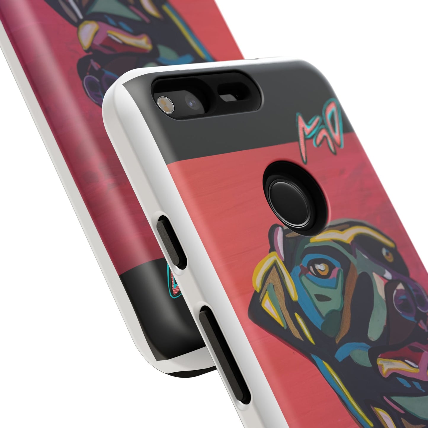 Colorful Pit LABRADOR Tough Phone Case — Vibrant Pop Art Dog Design