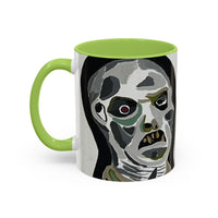 3 amigos2.0 Zombie Skull Coffee Mug — Spooky Horror Accent Mug (11/15 oz)