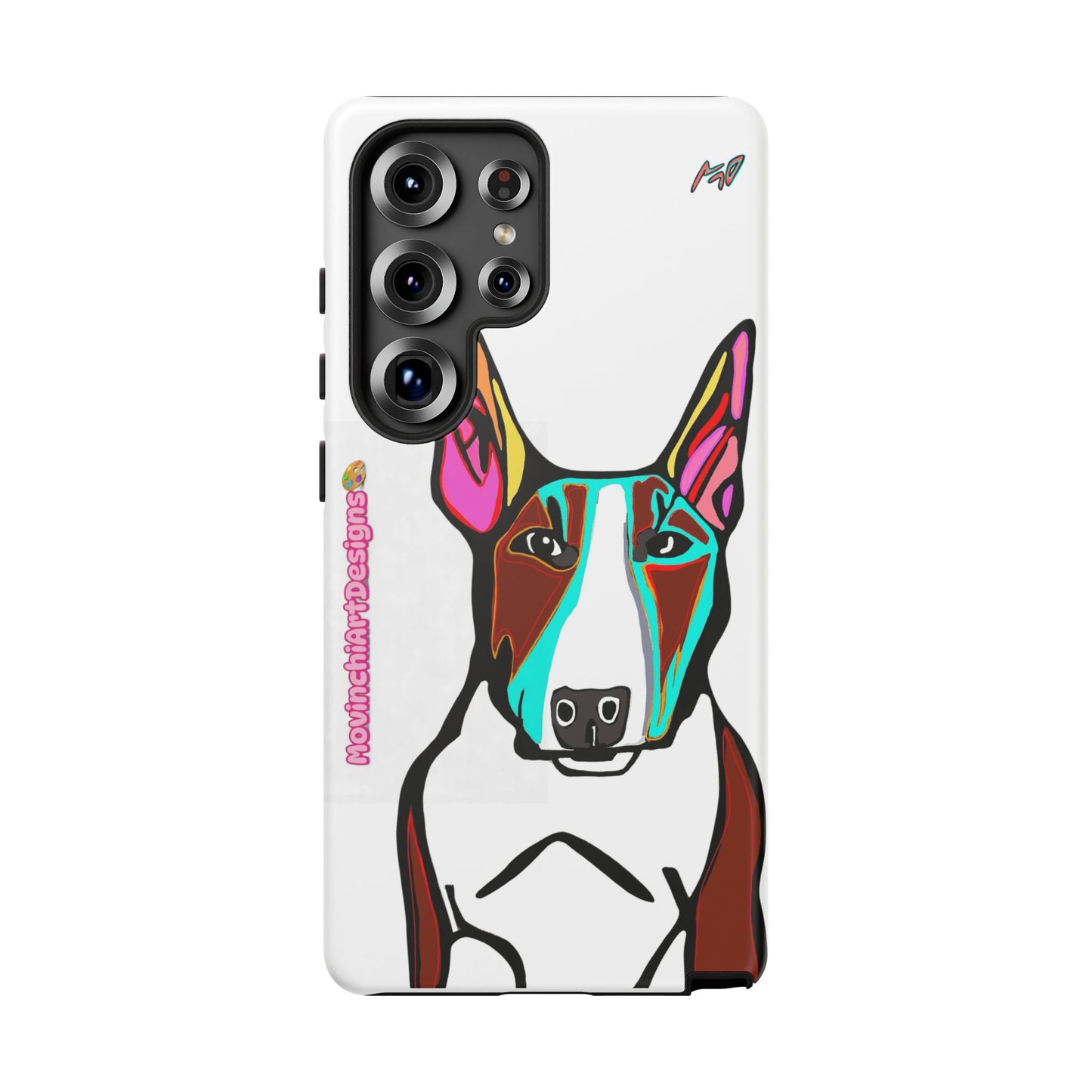 MR Bull Terrier Phone Case — Colorful Pop Art Tough Cases for Dog Lovers