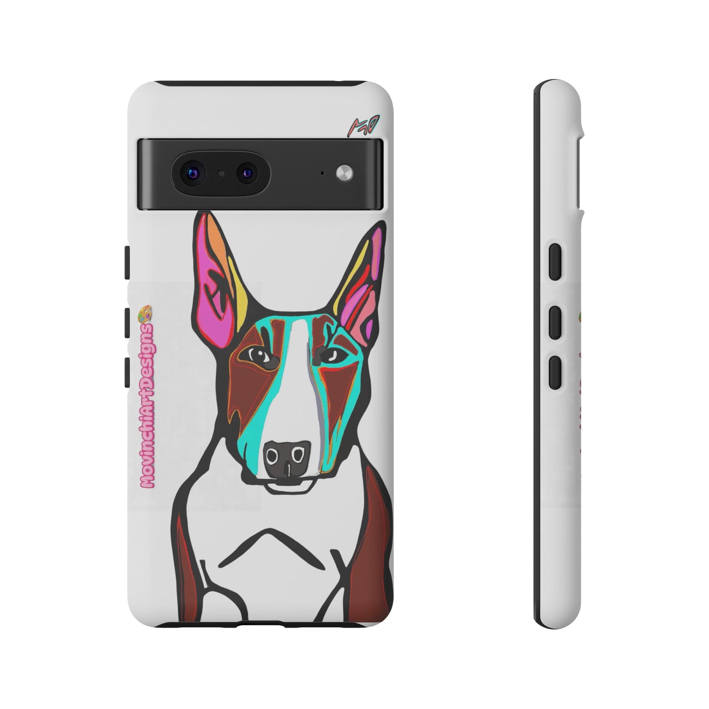 MR Bull Terrier Phone Case — Colorful Pop Art Tough Cases for Dog Lovers