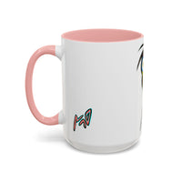 Colorful Tribal Mask Coffee Mug — Vibrant Skull Art Accent Mug (11/15oz)