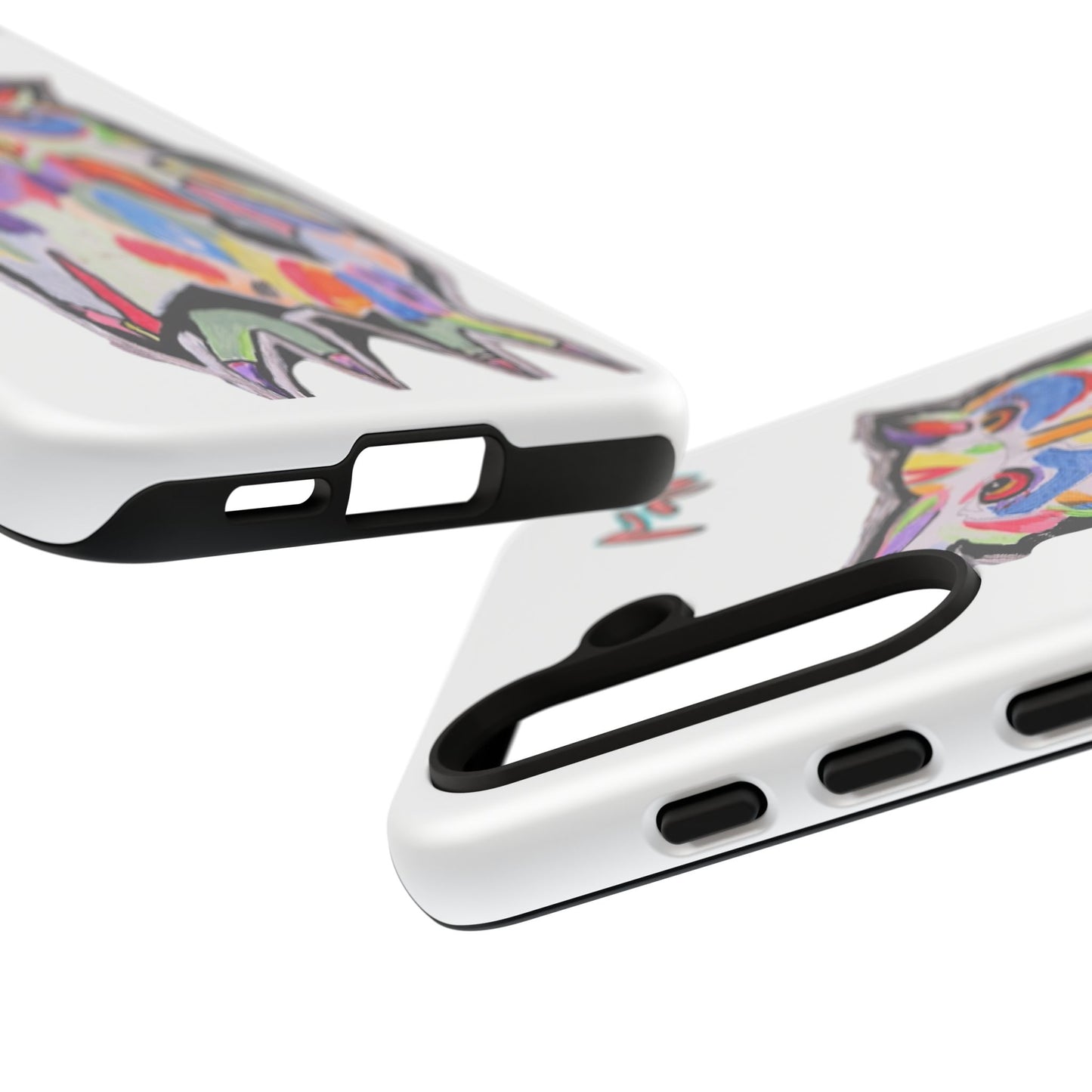 Colorful Owl Phone Case — Artistic Owl Illustration Tough Case
