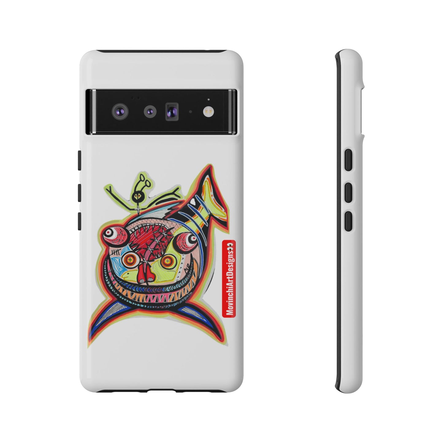 Phone Case — Colorful Abstract PARASITE  Fish Art Tough Cases