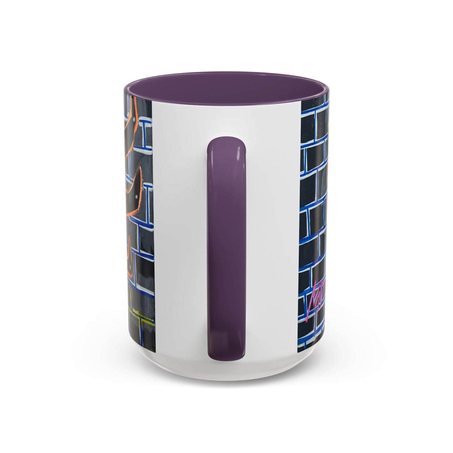 Abstract Street-Art Eye Coffee Mug — Colorful Graffiti Accent Mug (11/15 oz)