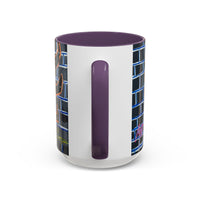Abstract Street-Art Eye Coffee Mug — Colorful Graffiti Accent Mug (11/15 oz)