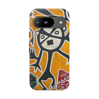Abstract TAINO  Tribal Art Phone Case – Bold Orange Graphic Protective Cover