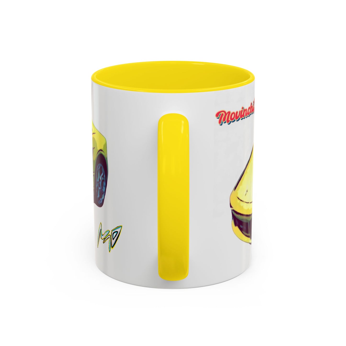GALLARDO.  Sports Car Coffee Mug — Yellow Supercar Accent Mug (11/15oz)