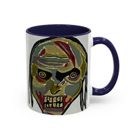 3 amigos2.0 Zombie Skull Coffee Mug — Spooky Horror Accent Mug (11/15 oz)