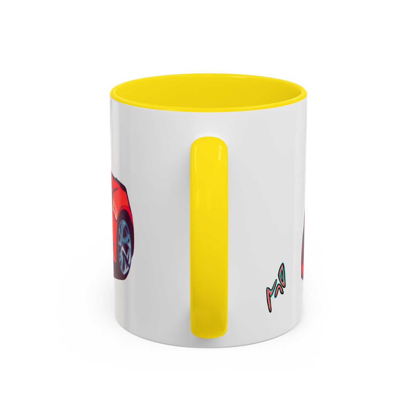 Red NSX Supercar Accent Coffee Mug — MovinchiArtDesigns Sports Car Graphic