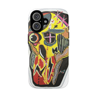VINCENT.  Skull Riot Phone Case – Colorful Abstract Horror Art Protective Cover