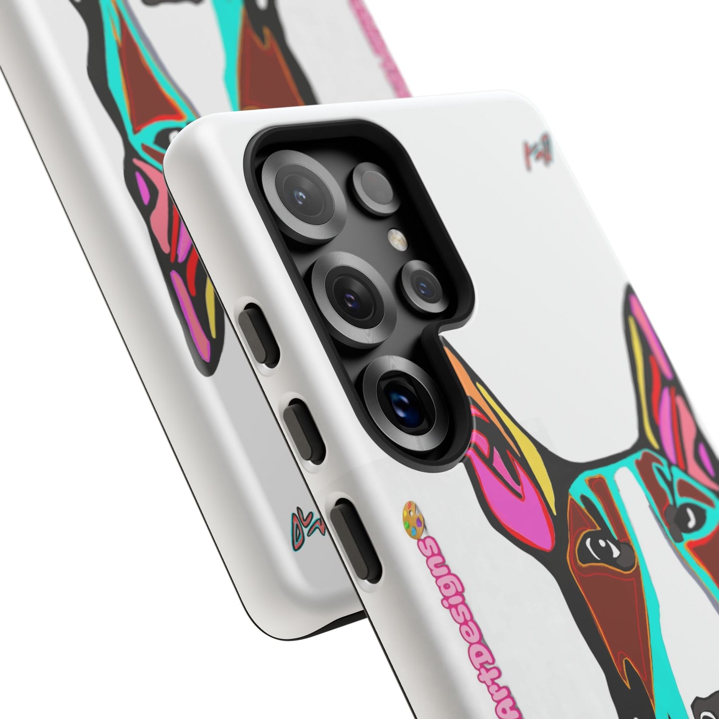 MR Bull Terrier Phone Case — Colorful Pop Art Tough Cases for Dog Lovers