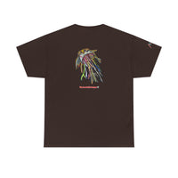 Graphic Tee — Colorful CRAZY TUNA  Illustration Back Print Tee
