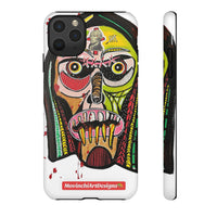 KUNTA.  Abstract Tribal Skull Phone Case — Colorful Street Art Protective Cover