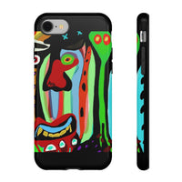 CRAZY.   Tribal Face Phone Case — Colorful Modern Art iPhone Cover