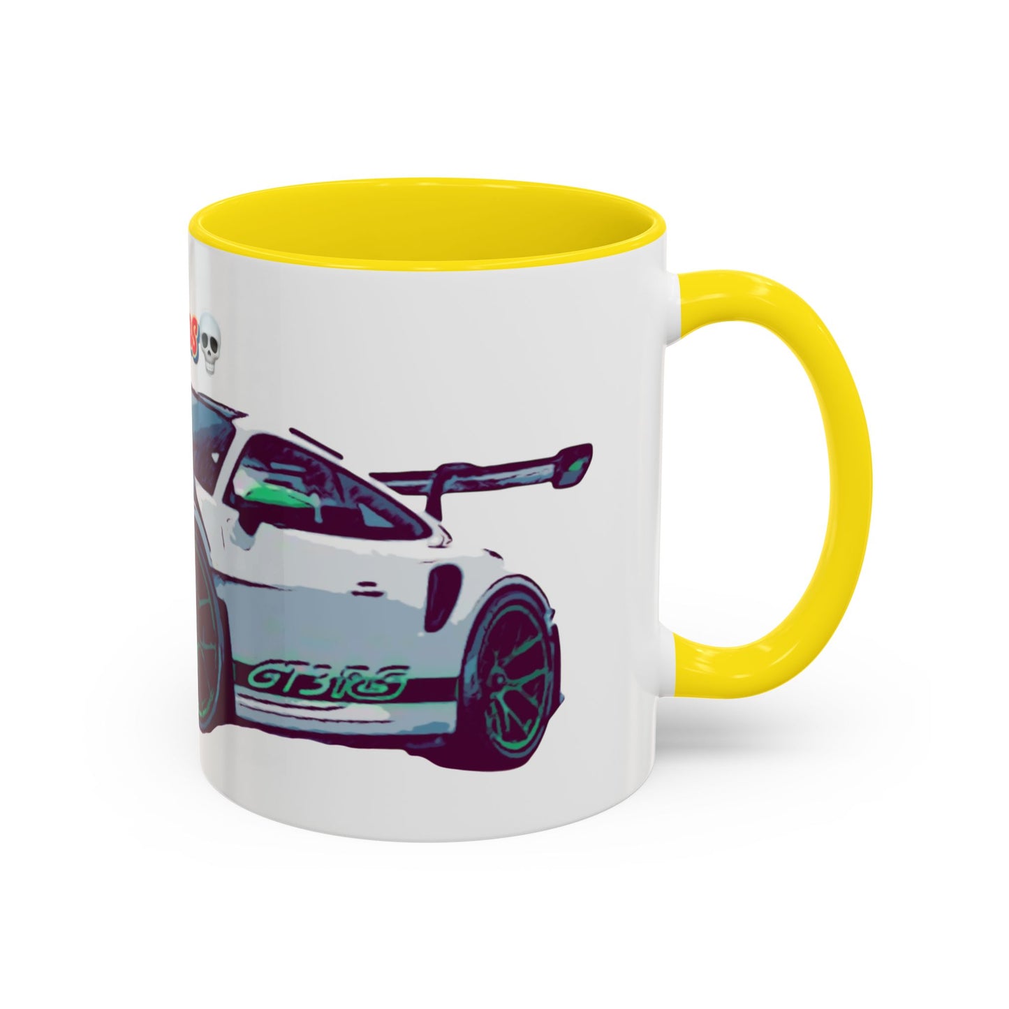 Porsche GT3 Cup Accent Coffee Mug – Racing Car Graphic 11/15oz