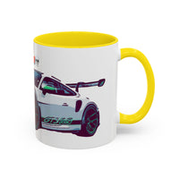 Porsche GT3 Cup Accent Coffee Mug – Racing Car Graphic 11/15oz
