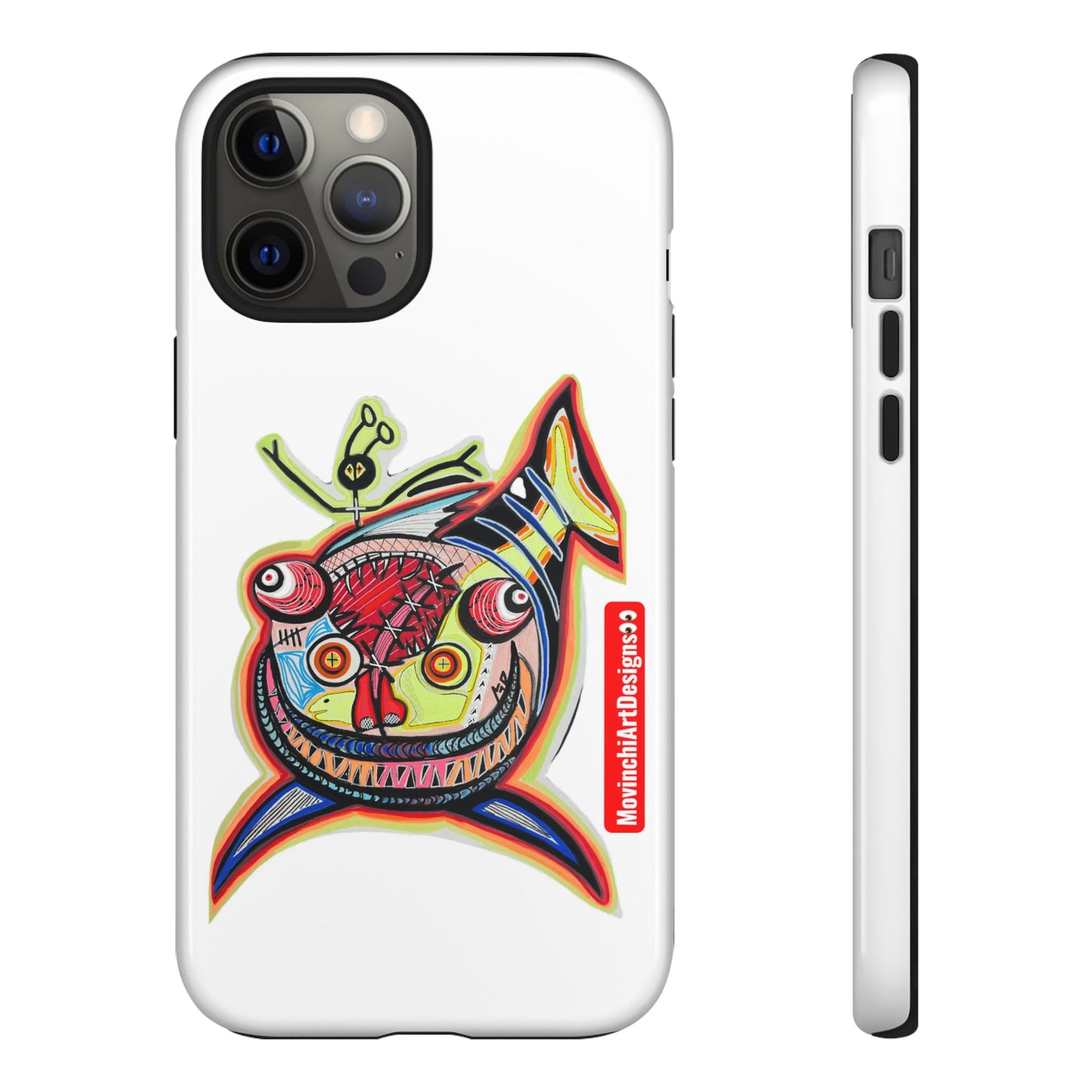 Phone Case — Colorful Abstract PARASITE  Fish Art Tough Cases