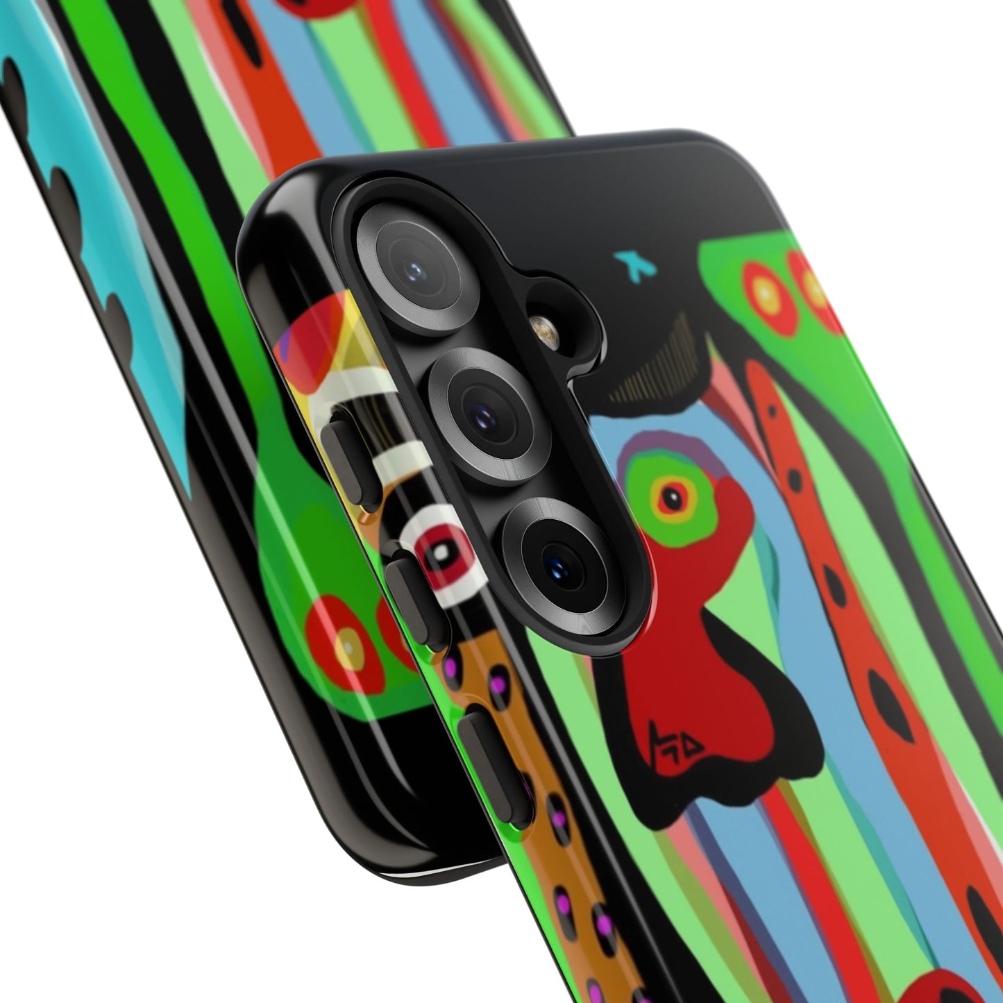 CRAZY.   Tribal Face Phone Case — Colorful Modern Art iPhone Cover