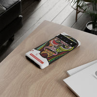 KUNTA.  Abstract Tribal Skull Phone Case — Colorful Street Art Protective Cover