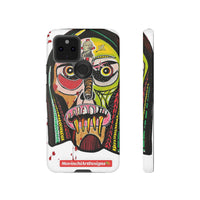 KUNTA.  Abstract Tribal Skull Phone Case — Colorful Street Art Protective Cover
