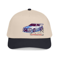 Racing Skyline Embroidered Cap — Vintage GT Sports Car Hat
