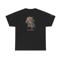 Graphic Tee — Colorful CRAZY TUNA  Illustration Back Print Tee
