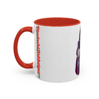 Edgy 3x  Horror Face Accent Coffee Mug (11/15oz) — 'ANAL 3X' Graphic