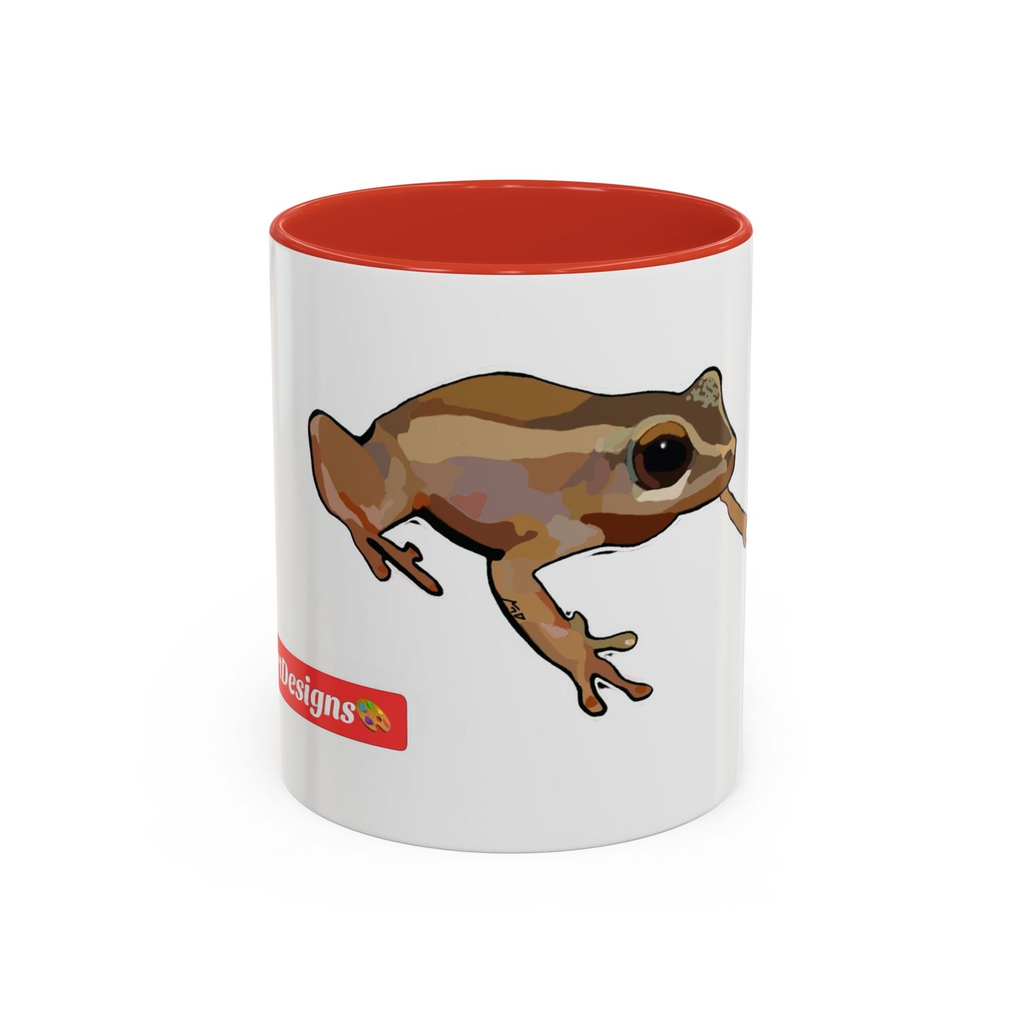 COQUI.  Frog Accent Coffee Mug — Cute Woodland Tree Frog Design (11/15 oz)